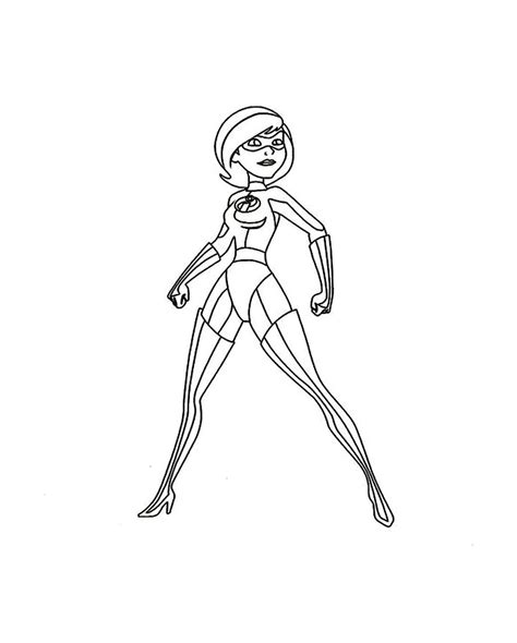 Elastigirl Coloring Pages