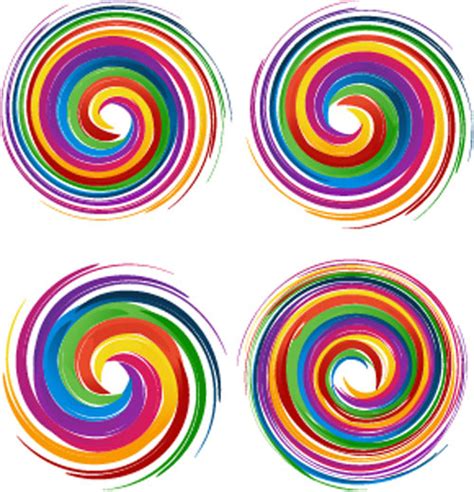 Colored swirl logos vector 03 free download