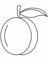 Peach Coloring Pages Free Printable PDF sketch template