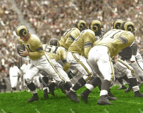 BM76 Norm Van Brocklin Rams Football 8x10 11x14 16x20 Colorized Photo | eBay