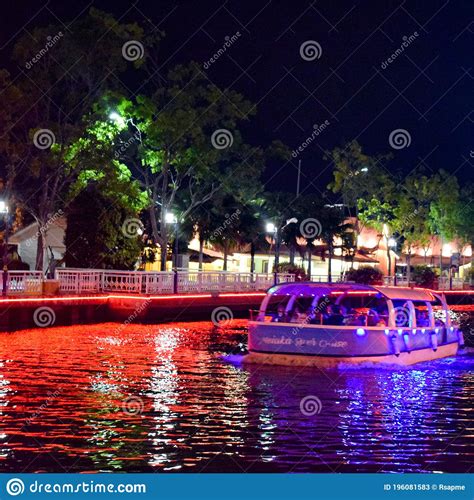 Malacca, Malaysia - January, 01 2020: View of Malacca River at Night, a Popular Nightlife Spot ...