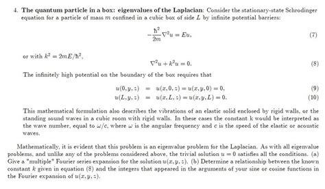 Consider the stationary-state Schrodinger equation | Chegg.com