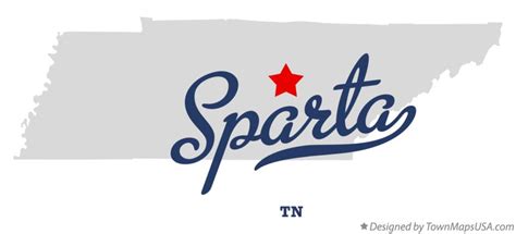 Map of Sparta, TN, Tennessee