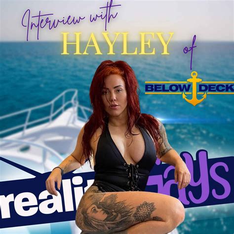 Below Deck interview with HAYLEY DE SOLA PINTO | Reality Gays with ...