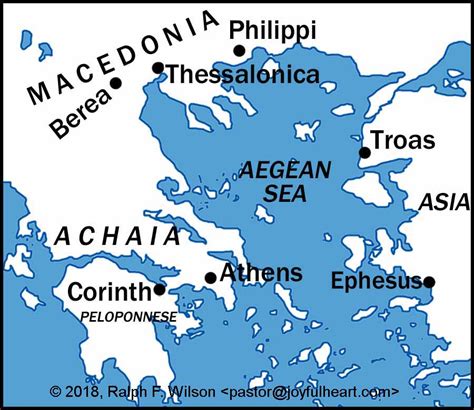 Macedonia Achaia Map