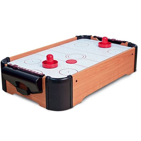 Mini Table Top Air Hockey Game Pushers Pucks Family Xmas Gift Arcade Toy Playset-in Board Games ...