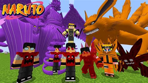 *NOVO* MOD DO NARUTO NO MINECRAFT ( kurama, susanoo e muito mais) ‹‹ P3DRU ›› - YouTube