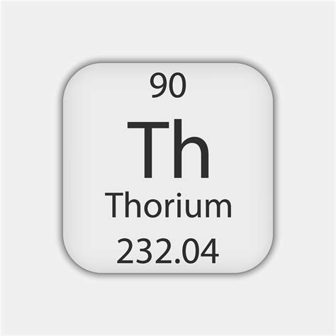 Thorium symbol. Chemical element of the periodic table. Vector illustration. 13224966 Vector Art ...