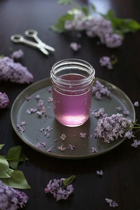 How to Make Lilac Simple Syrup - Kitchen Habit