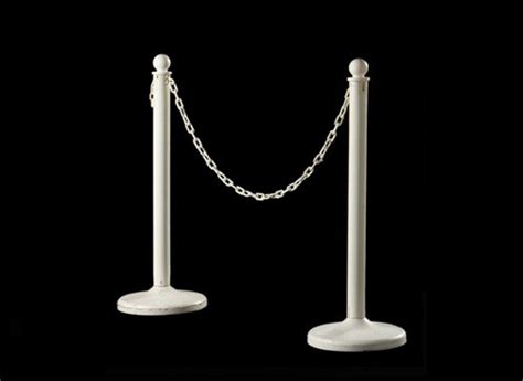 Stanchions - White Outdoor Crowd Control - Rental-World