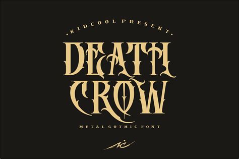 DEATH CROW Font by KIDCOOL | FontSpace