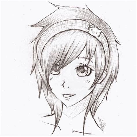 Anime Drawing Easy Girl at GetDrawings | Free download