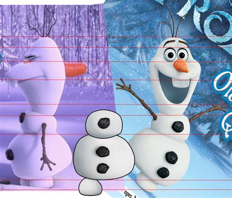 Creative And Challenge: Olaf character - frozen movie - 3D modeling ...