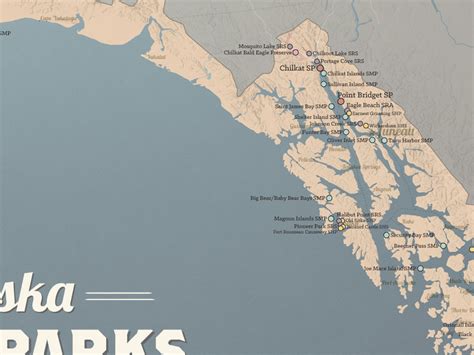 Alaska State Parks Map 18x24 Poster - Best Maps Ever