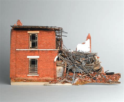 Broken Houses, Scale Models of Decaying Buildings by Ofra Lapid