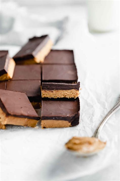 Vegan Peanut Butter Chocolate Bars - Broma Bakery