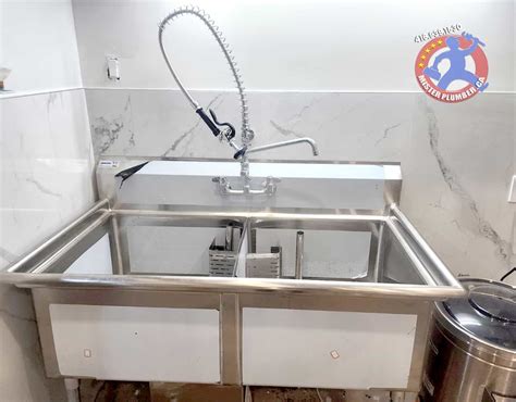 Commercial Sink Installation - Mister Plumber