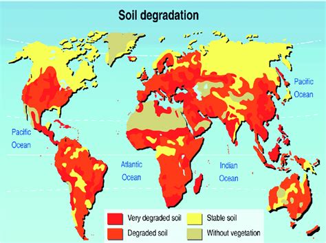 2: Global status of soil degradation (Source: UNEP/GRID-Arendal, 1997) | Download Scientific Diagram