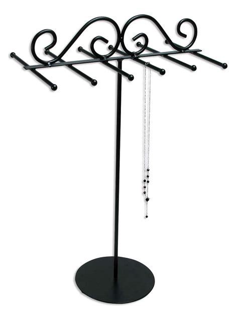 Metal Jewelry Display Necklace Stand 13"H