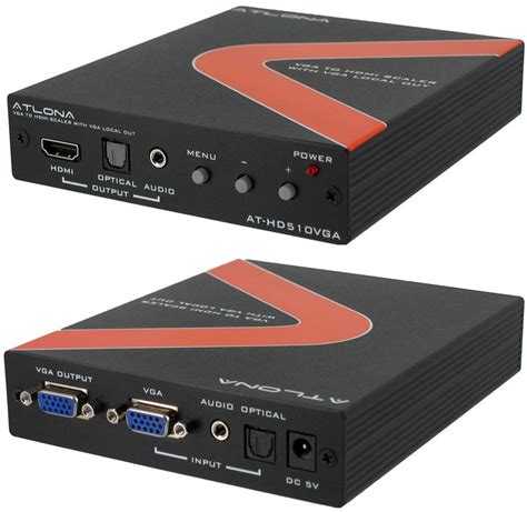 Atlona AT-HD510VGA VGA To HDMI Converter/Scaler With VGA Loop Out