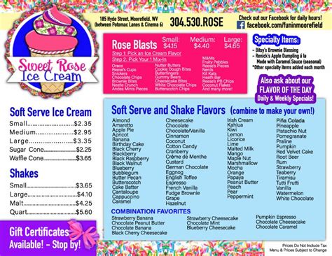 Sweet Rose Ice Cream | South Branch Potomac Lanes | Moorefield, WV