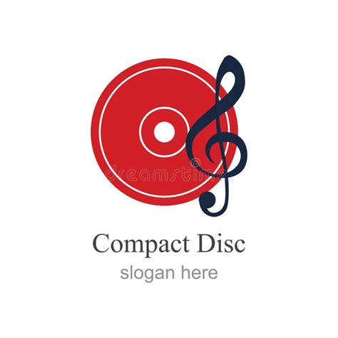 Compact Disc Logo Vector Illustration Design Template Stock Vector ...