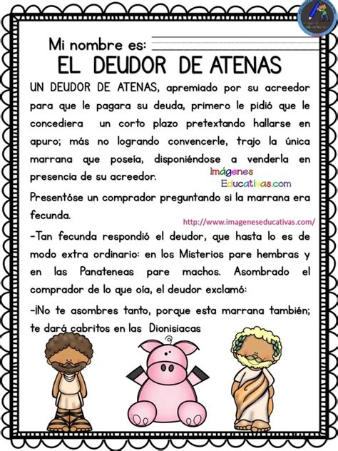 6 fábulas de ESOPO para aprender valores y trabajar la COMPRENSIÓN LECTORA - Imagenes Educativas