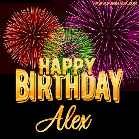 Happy Birthday Alex GIFs for Her - Download on Funimada.com