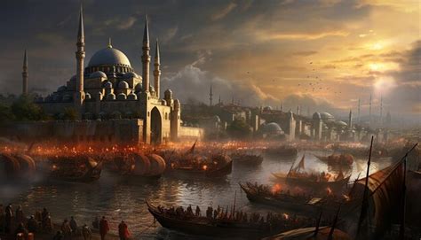 Premium AI Image | The Fall of Constantinople