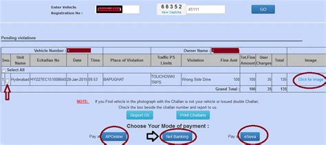 Hyderabad Traffic e challan | Status and Pay Traffic E-Challan Online ...