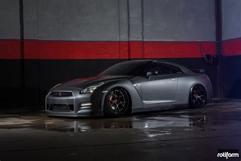 Menacing Bespoke Night Black Nissan GT-R by Rotiform — CARiD.com Gallery