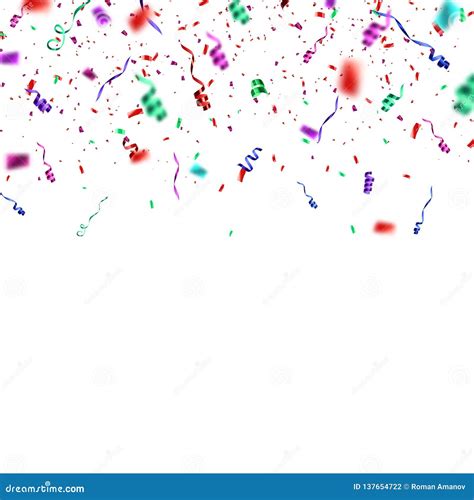 Confetti Explosion Isolated On White Background. Stock Vector ...