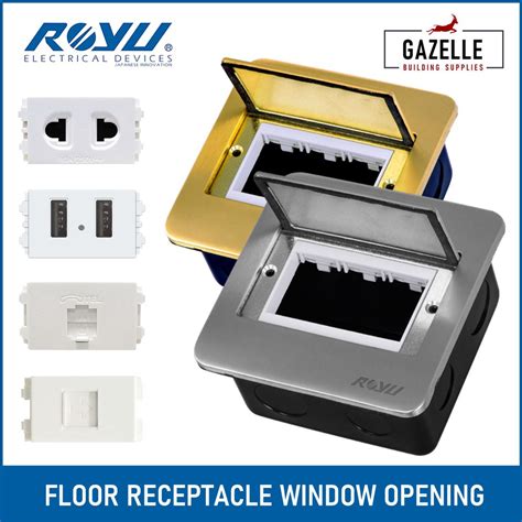 Royu Square Floor Outlet Receptacle Window Opening Customizable Outlets ...