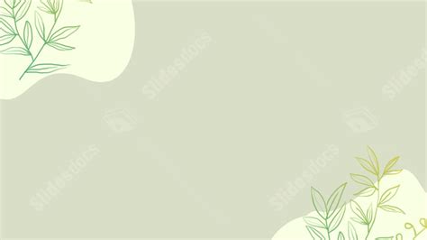 Green Linear Plant Simple Nature Leaf Powerpoint Background For Free Download - Slidesdocs