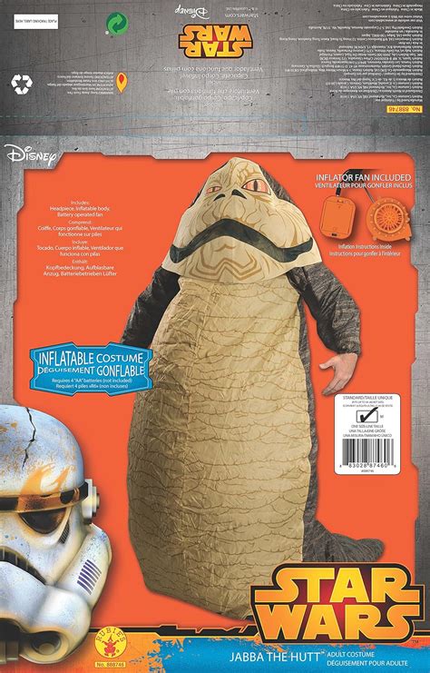 Jabba the Hutt Star Wars Mens Fancy Dress Inflatable Adult Costume Outfit New