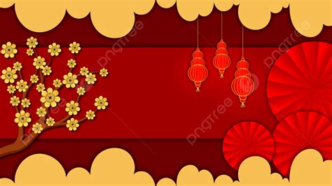 Chinese Style New Year Red Gold Background Vector, Chinese Background ...