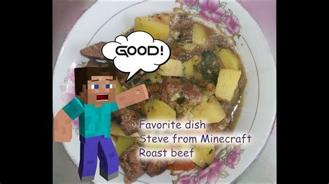 Roast beef | Favorite dish Steve from Minecraft - YouTube