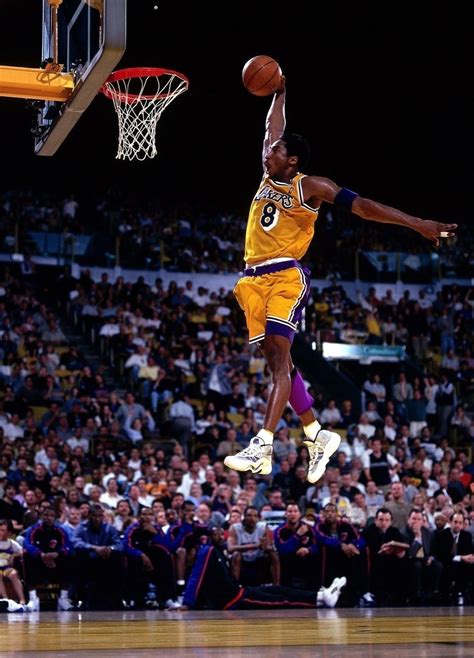 Kobe Bryant Dunk Lakers A NP Vintage 8X10 Matted Color Basketball Photo ...