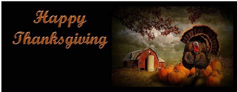 Thanksgiving on the Farm. Thanksgiving Facebook Cover Photo. Framed by ...