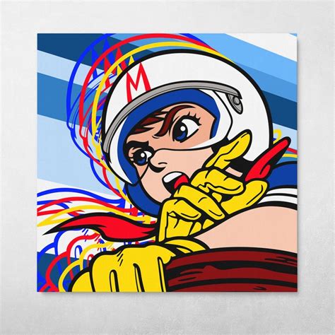 Speed Racer Retro Vintage Pop Art Comic Book Japanese Manga Wall Art