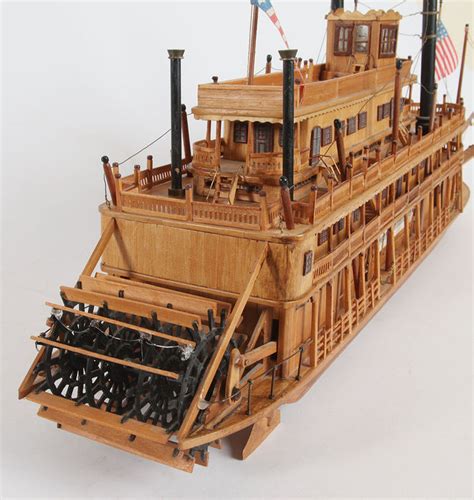 Paddle steamer model "King of the Mississippi" 68 cm, paddle steamer - Catawiki