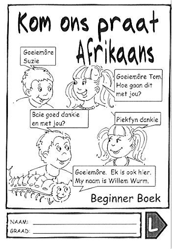 I Am In Grade 1 In Afrikaans