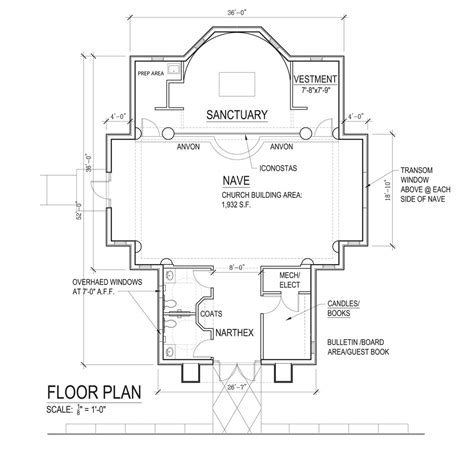 Orthodox Church Floor Plan - floorplans.click