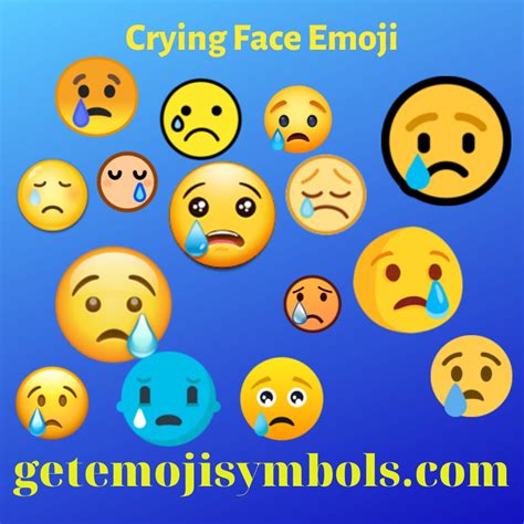 😢 Crying Emoji Face - All emoji copy and paste symbols