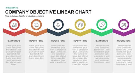 Company Objective Linear Chart Powerpoint template - Slidebazaar