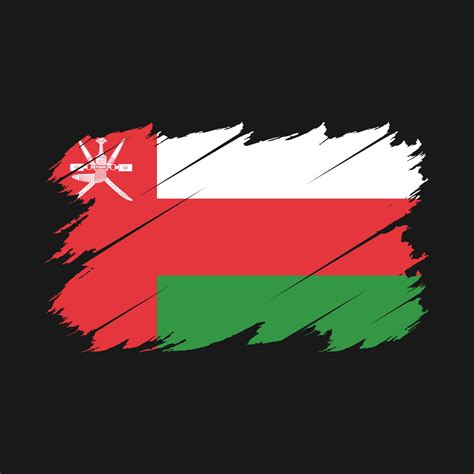 Oman Flag Brush Vector 16923865 Vector Art at Vecteezy