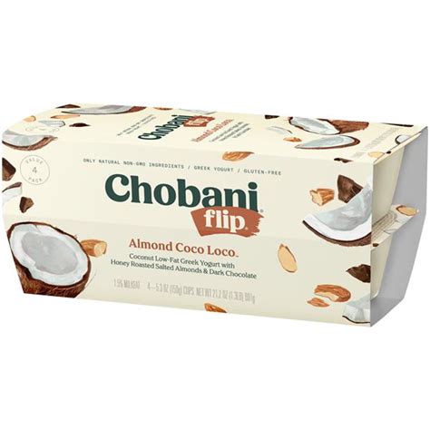 Chobani Flip Almond Coco Loco Greek Yogurt 4Pk | Hy-Vee Aisles Online Grocery Shopping