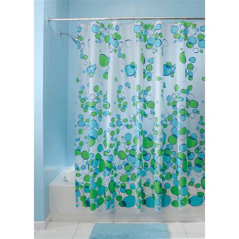 iDesign Bubblz Frosted PEVA Shower Curtain, 72" x 72" - Walmart.com