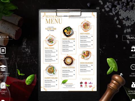 Modern restaurant menu design | Upwork