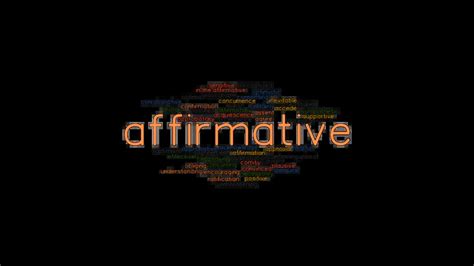 AFFIRMATIVE: Synonyms and Related Words. What is Another Word for AFFIRMATIVE? - GrammarTOP.com